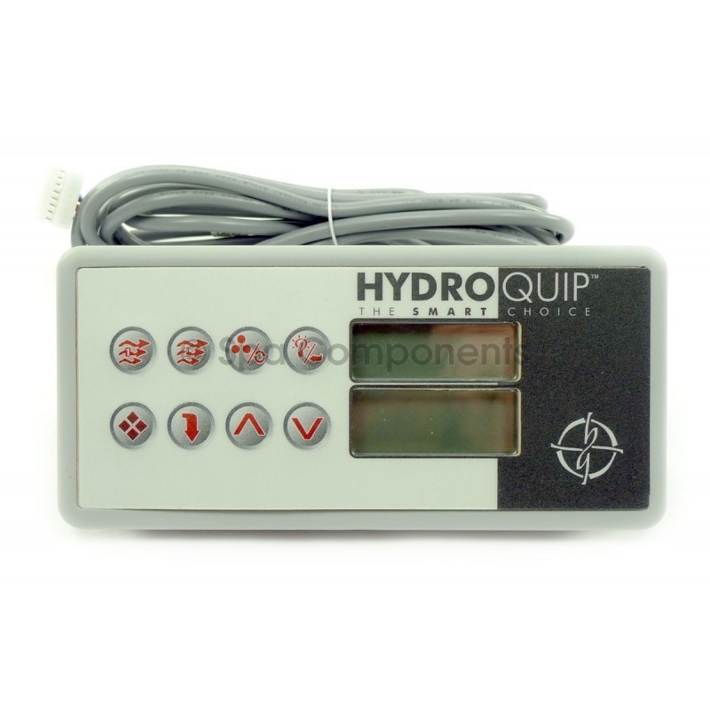 Hydroquip HT-II Hot Tub & Spa 8 Button Topside Control Panel Split Screen 
