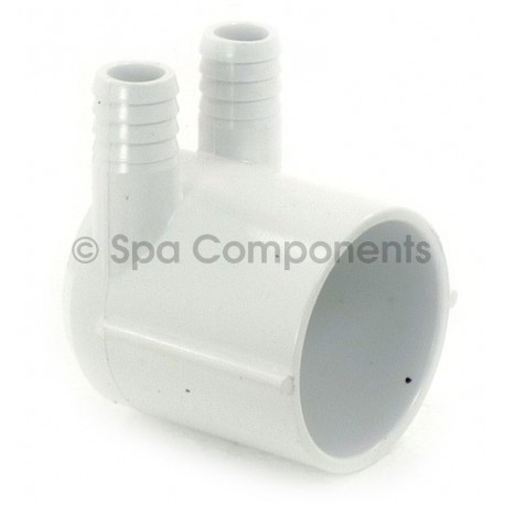 WATER MANIFOLD : 2" SOC x Dead End x (2) 3/4" SOC BARBS