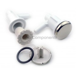 Air injector 3/8 barb elbow - stainless
