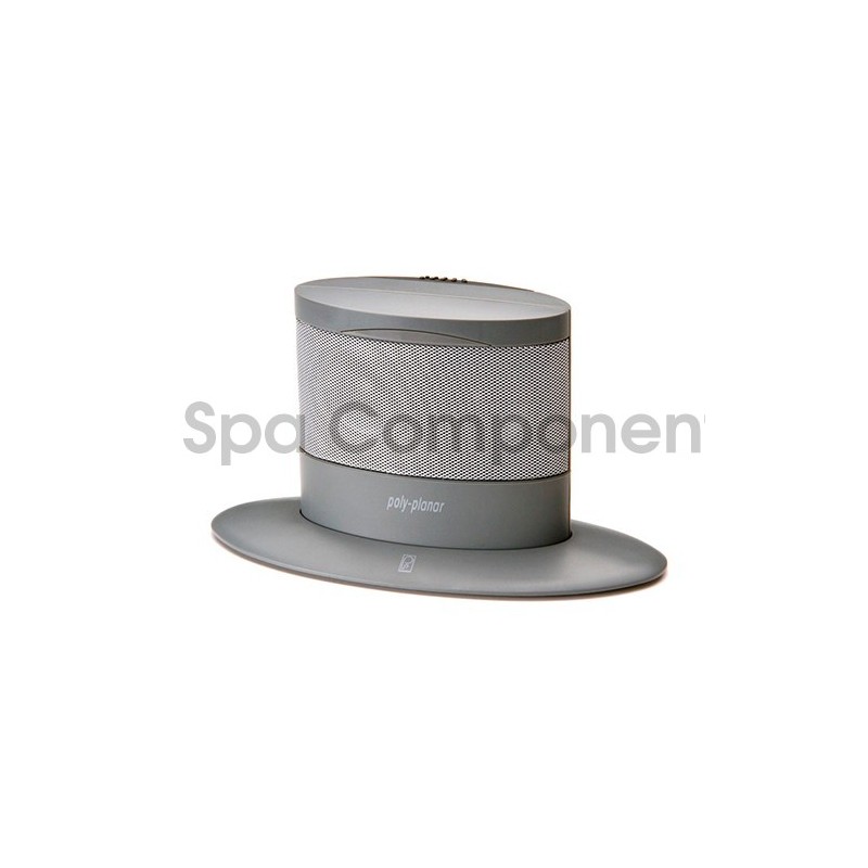Gray Poly-Planar Round Waterproof Pop-Up Spa Speaker