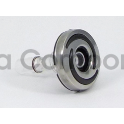 Thead-In 2-1/4" diameter, smooth stainless steel, grey directional