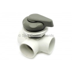 2" Horizontal 2 port divertor, 5 scalloped style