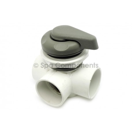 2" Horizontal 2 port divertor, scalloped style