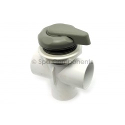 2" Vertical 2 port divertor, 5 scalloped style