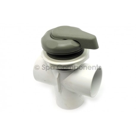 2" Vertical 2 port divertor, scalloped style