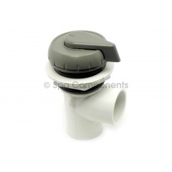1" Vertical 1 port divertor, notched style