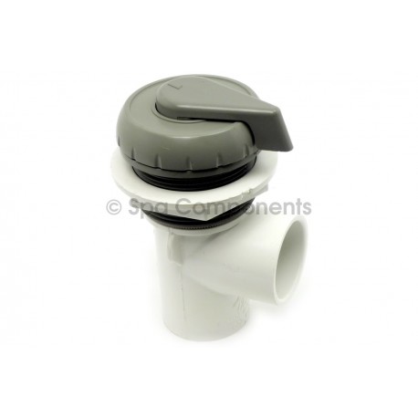 1" Vertical 1 port divertor, notched style