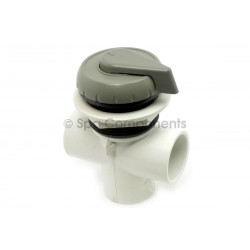 1" Vertical 2 port divertor, notched style