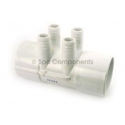 Water Manifold : 2" SOC x 2" SOC X (4) 3/4" RB