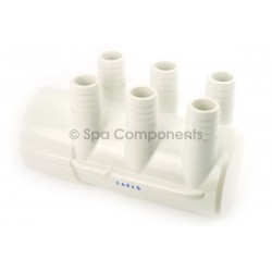 Water Manifold : 2" SOC x DEAD END X (6) 3/4" RB