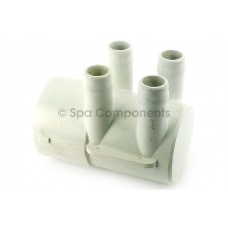 Water Manifold : 2" SOC x DEAD END X (4) 3/4" RB