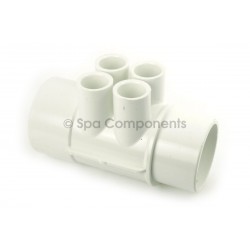 Water Manifold : 2" SOC x 2" SPG X (4) 1/2" SOC PORTS