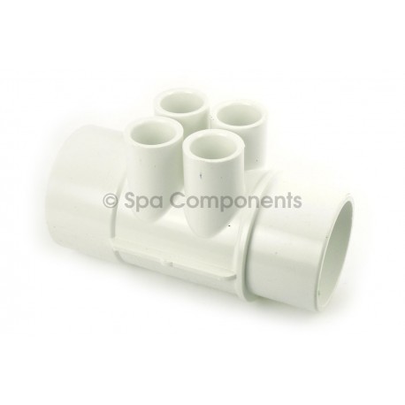 Water Manifold : 2" SOC x 2" SPG X (4) 1/2" SOC PORTS