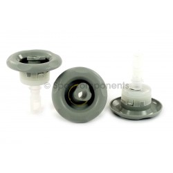 Cyclone Luxury Adjustable Swirl, Emerald Cut, Light Grey