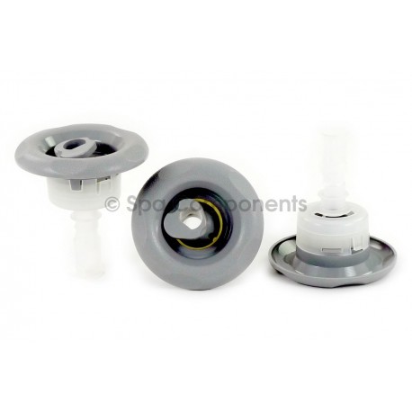 Cyclone, Luxury, Adjustable Swirl, Emerald Cut, Dark Grey