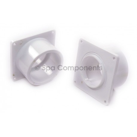 Praher socket end for 2" gate valve