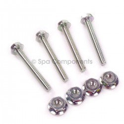 Praher bolt and locknut set for 2" gate valves