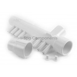 (2) 1" Spiggot x 1" Socket x (8) 3/8" SmoothBarb