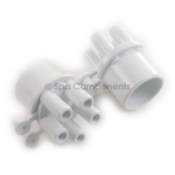 Air manifold : 1” Spg x (5) 3/8” 
