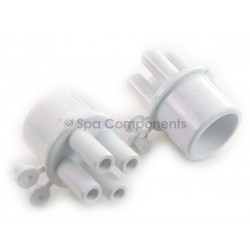 Air manifold : 1” Spg x (4) 3/8” 