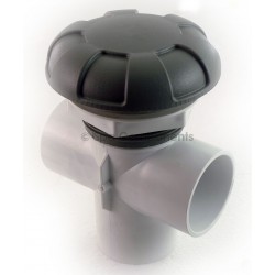 2" Vertical 2 port divertor, 6 spoke style