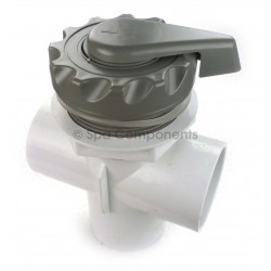 2" Vertical 2 port divertor, scalloped style