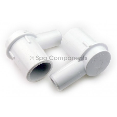 Barb adaptor Ell 1" SPG x 3/4" SB