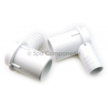 Barb adaptor Ell 1" SPG x 3/4" RB