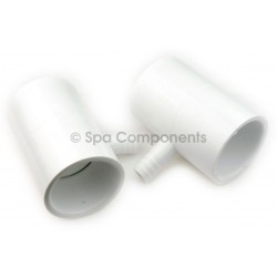 Barb adaptor Tee 1" S x 1" S x 3/8" RB