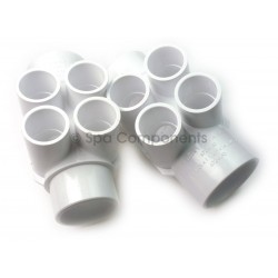WATER MANIFOLD : 1-1/2" SPG X 1-1/2" SOC X (4) 3/4" SOC PORTS