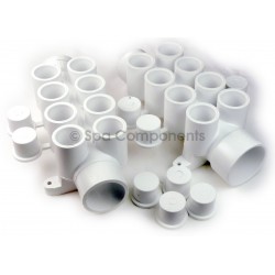 WATER MANIFOLD : 1-1/2" SPG X 1-1/2" SOC X (8) 3/4" SOC PORTS + Plugs
