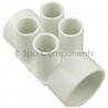 Water Manifold : 2" SOC x 2" SPG X (4) 3/4" SOC PORTS