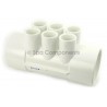 Water Manifold : 2" SOC x 2" SOC X (6) 1/2" SOC PORTS