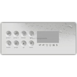 K-8 - Pump1, Pump2, Blower, Eco, Function, Up, Down, Light