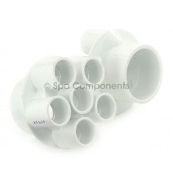 WATER MANIFOLD : 2" SOC X6 3/4" SOC PORTS