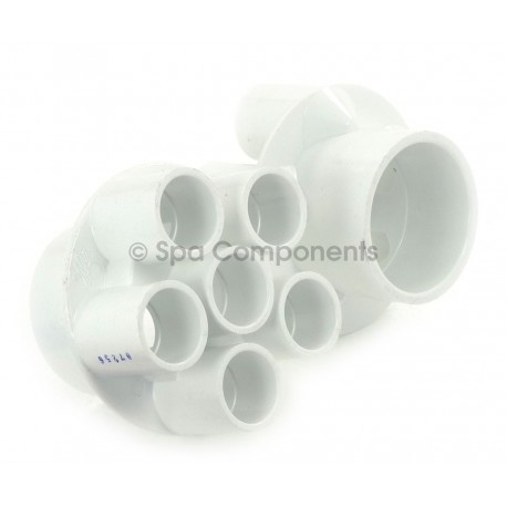 WATER MANIFOLD : 2" SOC X6 3/4" SOC PORTS