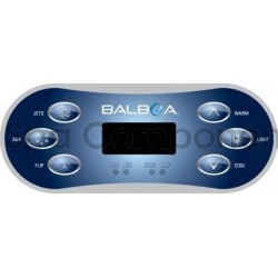 Revolution control panel - Jets, Aux, Flip, Warm, Light, Cool