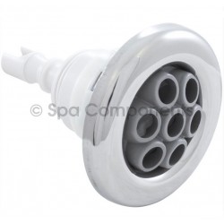 Thead-In 3-3/8" diameter, smooth stainless steel, grey massage