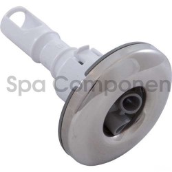 Thead-In 2" diameter, smooth stainless steel, grey twin roto
