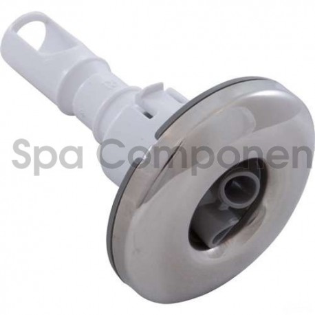 Thead-In 2" diameter, smooth stainless steel, grey twin roto
