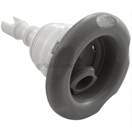 Thead-In 3-3/8" diameter, smooth stainless steel, grey roto