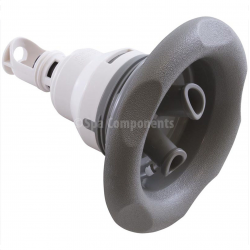 Thead-In 5" diameter, smooth stainless steel, grey twin-roto