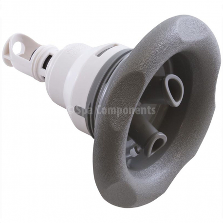 Thead-In 5" diameter, smooth stainless steel, grey twin-roto
