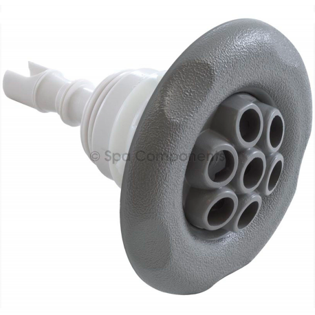 Thead-In 3-3/8" diameter, smooth stainless steel, grey massage