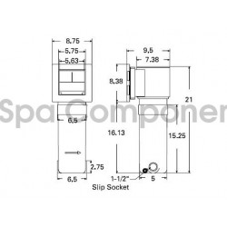35sq ft Front Access Skim Filter